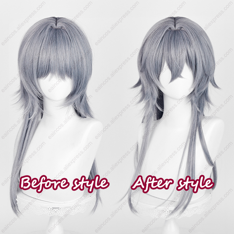 Arknights Logos peruka do cosp – Anime Cosplay Blue Hair recenzja i cena